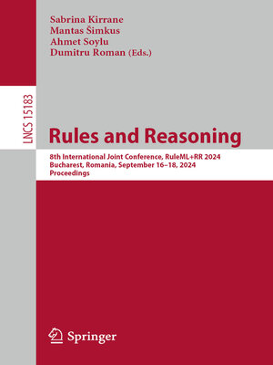 cover image of Rules and Reasoning